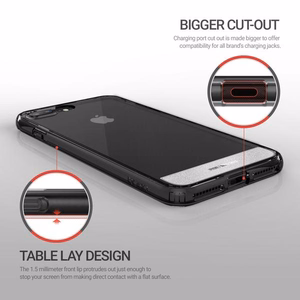 Obliq Naked Shield vāciņš iPhone 8 Plus / 7 Plus, dūmakaini melnā krāsā