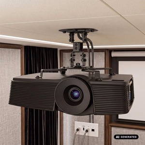 Maclean MC-200 B griestu stiprinājums projektoram, 54–320 mm, līdz 13,5 kg, 360° rotācija