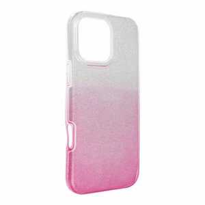SHINING viedtālruņa apvalks IPHONE 16 Pro Max caurspīdīgs rozā