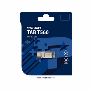 Patriot Memory Tab T560 128GB USB flash drive Dual USB 120MB/s (PS128GT560DS5D) Silver