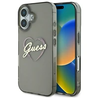 Guess IML Sirds apvalks viedtālrunim iPhone 16 - melns