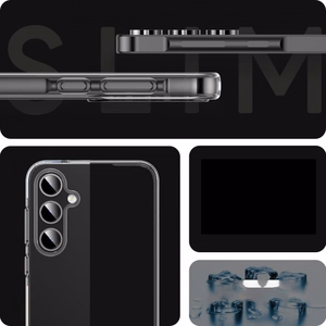 JM ANTI-BACTERIA TPU maciņš, paredzēts Galaxy A55 5G, caurspīdīgs