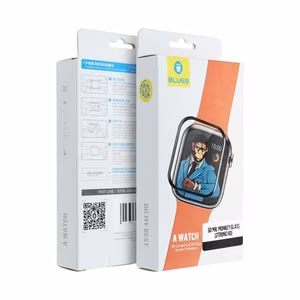 5D Mr. Monkey Aizsargstikls - Apple Watch SE / SE 2 / SE 3 44MM melns (Strong HD)