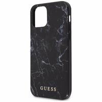 Guess Marble viedtālruņa apvalks iPhone 12 mini - melns