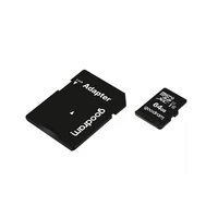 GOODRAM atmiņas karte microSD 64GB 100MB/s class 10 UHS I ar SD adapteri