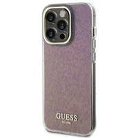 Guess GUHCP15LHDECMP iPhone 15 Pro 6.1" rozā/rozā cietais apvalks IML Faceted Mirror Disco Iridescent