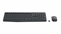 Logitech MK235 keyboard Mouse included USB QWERTY US International pelēks