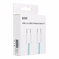 Kabelis Type-C uz Type-C PD QC3.0 3A 60W C263 1 m zaļš