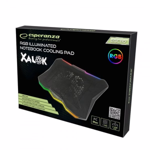 Esperanza EGC110 laptop cooling pad 43.2 cm (17") 800 RPM melns