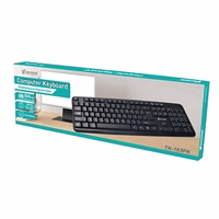 Vakoss TK-103PK keyboard USB melns