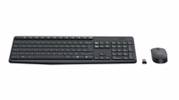 Logitech MK235 keyboard Mouse included USB QWERTY US International pelēks