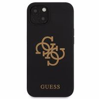 Guess GUHCP13SLS4GGBK iPhone 13 mini 5.4" melns/melns cietais apvalks Silikona 4G Logotipa