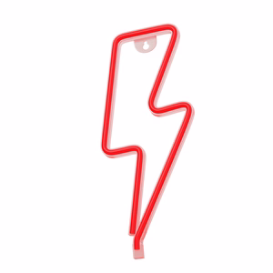 Neon LED Light BOLT sarkans Bat + USB FLNE06 Forever Light