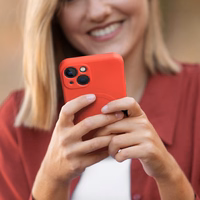 Silikona magnētiskais viedtālruņa apvalks, saderīgs ar MagSafe, paredzēts SAMSUNG S26 Edge, sarkans