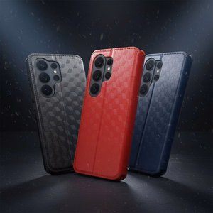 Atlokāmais maciņš Motorola G17 Cubic Book, zils