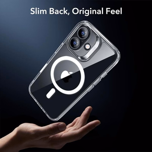 ESR Classic Hybrid MagSafe + rūdītā stikla komplekts iPhone 17 - caurspīdīgs