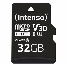 Memory Micro SDHC 32GB C10/w/adapteris 3433480 INTENSO