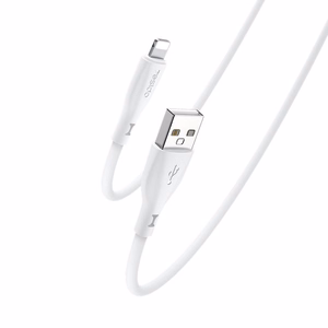 YESIDO SILICONE CABLE CA119 12W USB/LIGHTNING 1M 2,4A WHITE