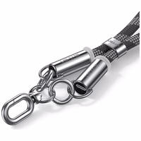 Telefona siksniņa ar uzlādes kabeli Usams SJ745 60W USB-C uz USB-C 1.2m melns