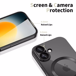 Tech-Protect MagFlex Magnētiskais apvalks viedtālrunim iPhone 17 - caurspīdīgs melns