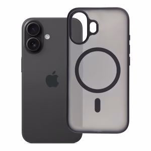 Maciņš iPhone 16 Flexline Mag Cover, saderīgs ar MagSafe, melns
