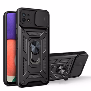 Defender Slide viedtālruņa apvalks Samsung Galaxy A22 5G melns