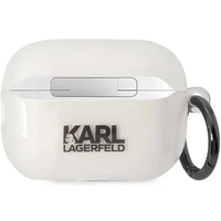 Karl Lagerfeld KLAP2HNCHTCT AirPods Pro 2 apvalks caurspīdīgs Ikonik Choupette
