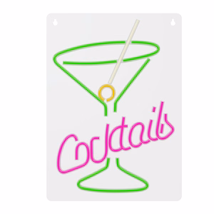 Neon PLEXI LED COCKTAILS rozā zaļš FPNE02X Forever Light