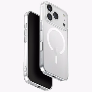 Uniq Airsuit Magnētiskais uzlādes viedtālruņa apvalks iPhone 17 Pro - Caurspīdīgs