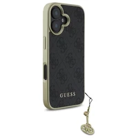 Guess 4G Charms Kolekcijas viedtālruņa apvalks iPhone 16 - melns