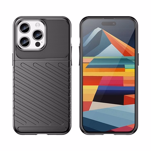 Armored iPhone 15 Pro Max Thunder Case - black