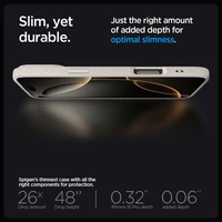 Spigen Liquid Air viedtālruņa apvalks iPhone 16 Pro Max - titāna krāsas