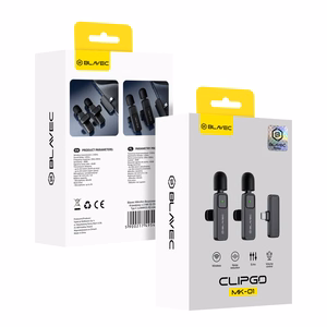 Blavec MK-01 ClipGo piespraužamie mikrofoni, 2 gab., USB-C (LMMK01-B) (krāsa: melna)