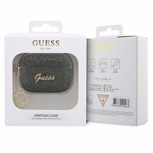Guess GUAP2GLGSHA viedtālruņa apvalks (m) - zaļš Glitter Flake 4G Charm Collection