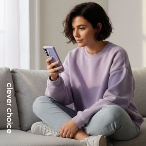 Crong Hybrid Matte Magnetic MagSafe vāciņš ierīcei Samsung Galaxy A37 / A36, lavandas krāsā
