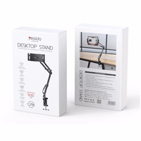 YESIDO galda/gultas turētājs C296 2in1 (planšetei + tālrunim) 64CM melns