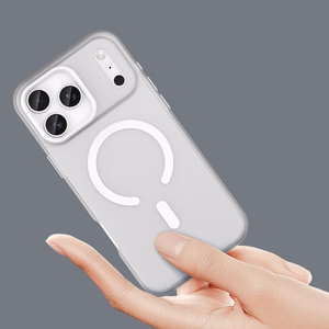 Magnētiskais abrazīvais viedtālruņa apvalks iPhone 17 Pro, saderīgs ar MagSafe - matēts balts