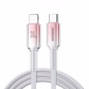 Joyroom S-A42 Crystal-Clear Series 30W USB-C - Lightning cable 1.2m - white