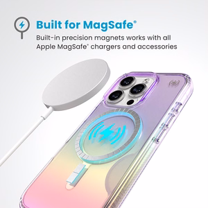 Speck Presidio2 Lux MagSafe vāciņš ierīcei iPhone 16 Pro, violets un caurspīdīgs