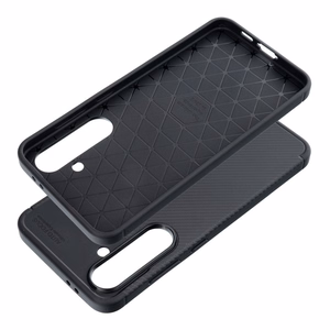 Чехол для Samsung S24 FE Carbon Premium чёрный