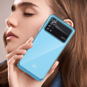 Outer Space Case for Xiaomi Poco X4 Pro 5G cover with a flexible frame black
