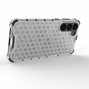 Honeycomb viedtālruņa apvalks Samsung Galaxy S23+ bruņots hibrīda pārsegs caurspīdīgs