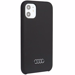 Audi silikona viedtālruņa apvalks iPhone 11 / Xr 6.1 melns