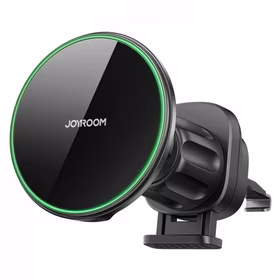 Automašīnas turētājs Joyroom "JR-ZS214" Qi2 melns (bezvadu uzlāde 15W) (magnētisks / gaisa restīte)