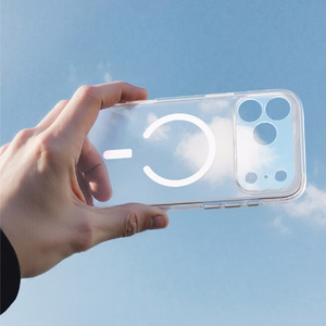 AmazingThing Minimal Mag Lens maciņš modelim iPhone 18 Pro, ar kameras aizsargu un siksniņas stiprinājumu, saderīgs ar MagSafe – krāsa: caurspīdīga