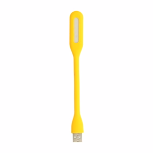 Mini LED lampa silikona USB dzeltena