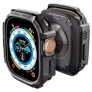 Spigen Rugged Armor maciņš Apple Watch Ultra 49 mm, matēti melns