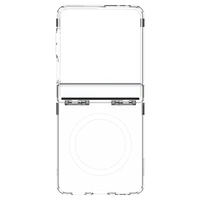 Spigen Ultra Hybrid Pro Mag Magnētiskais Viedtālruņa apvalks Samsung Galaxy Z Flip 7 - caurspīdīgs un balts