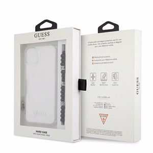 Guess GUHCP13SKPSBK iPhone 13 mini 5.4" прозрачный жёсткий чехол Black Pearl