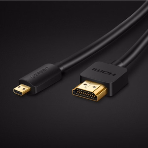 Ugreen HDMI - micro HDMI kabelis 19 pin 2.0v 4K 60Hz 30AWG 1.5m melns (30102)